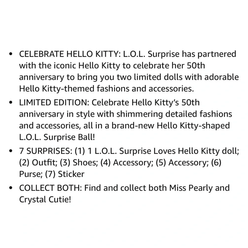 L.O.L. Surprise! Loves Hello Kitty Tots Crystal Cutie Doll - Picture 6 of 10